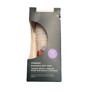 Starbucks Halloween 2022 NEW Glow in the Dark Reusable 6 - 16oz Hot Cups w/Lids